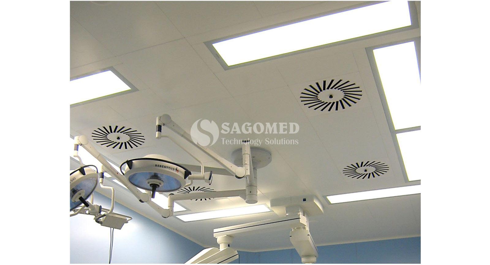 Ceiling dedicated to the operating room